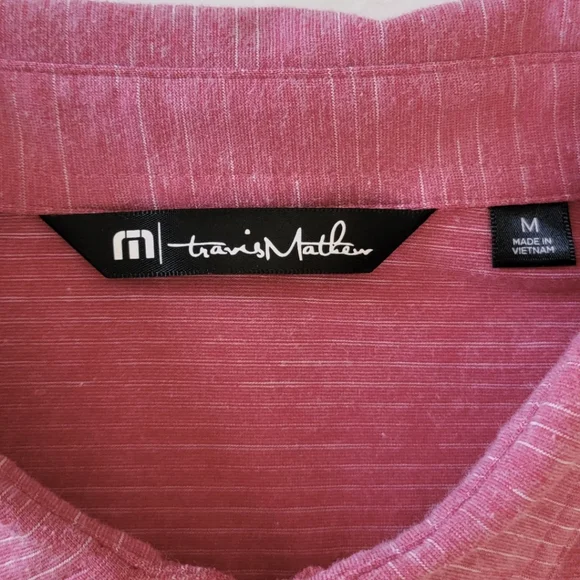 Travis Mathew Heathered Red Polo Shirt - Picture 4 of 7